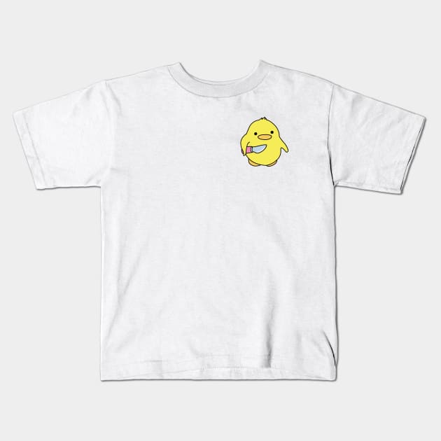 Duck Knife Peep Kids T-Shirt by Fiends